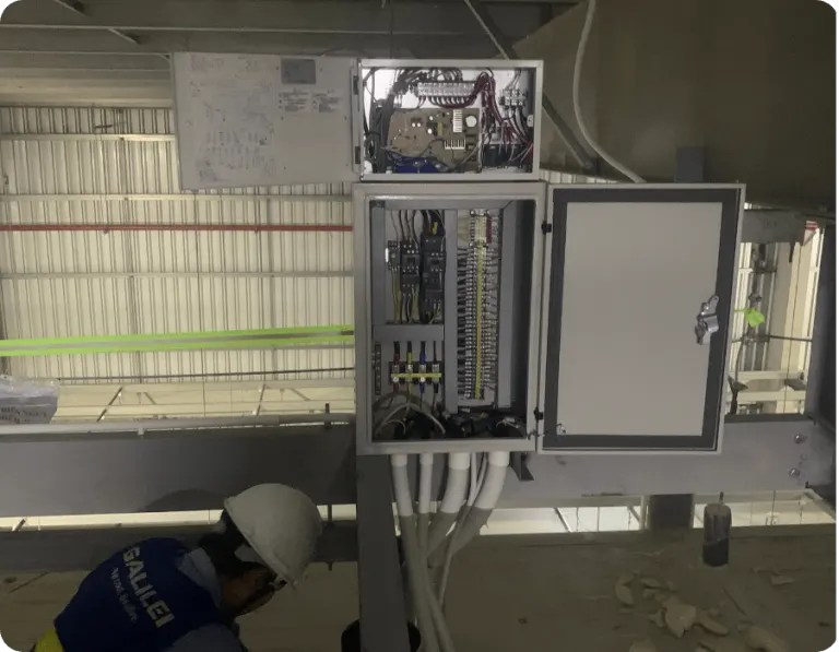 Dàn lạnh Güntner đang được lắp đặt